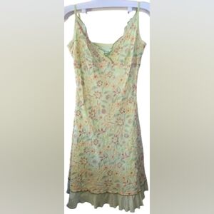 Johnny Was Boho Inspired Slip Style Spaghetti Strap Floral Dress